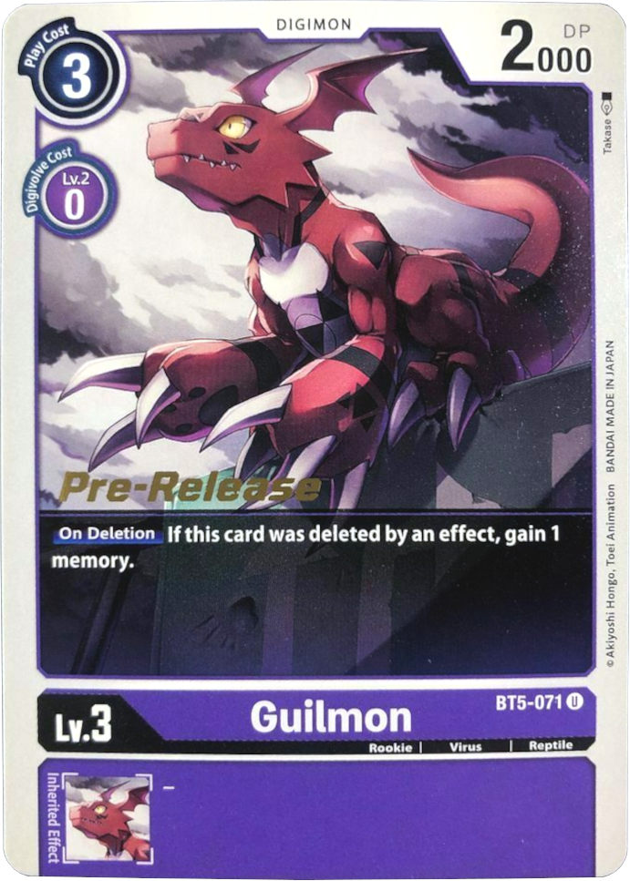 Guilmon [BT5-071] [Battle of Omni Pre-Release Promos]