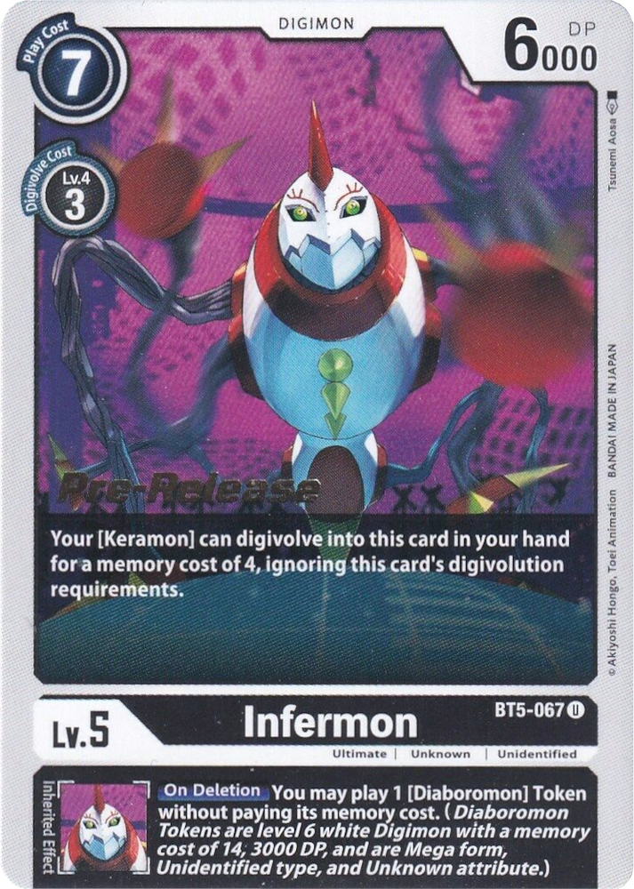 Infermon [BT5-067] [Battle of Omni Pre-Release Promos]