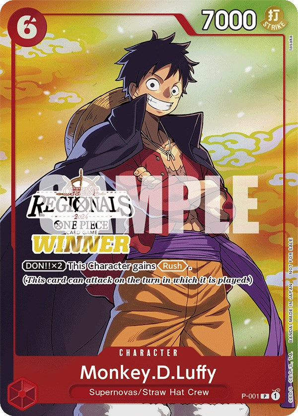 Monkey.D.Luffy (Offline Regional 2024 Vol. 2) [Winner] [One Piece Promotion Cards]