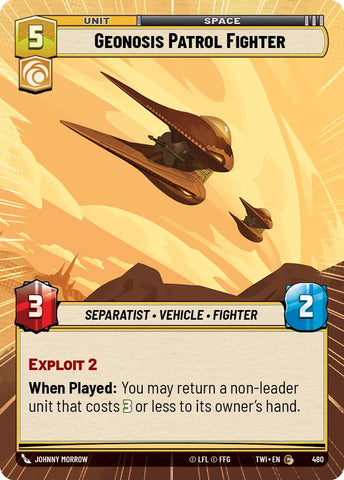 Geonosis Patrol Fighter (Hyperspace) (480) [Twilight of the Republic]