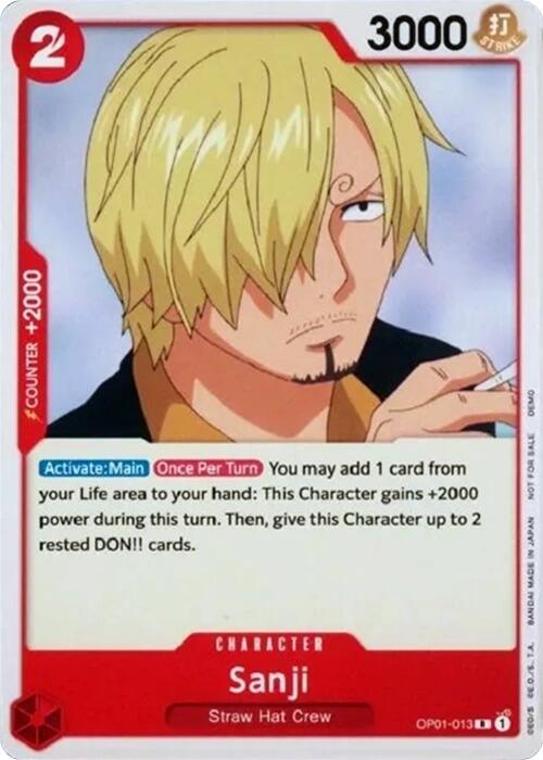 Sanji [One Piece Demo Deck Cards]