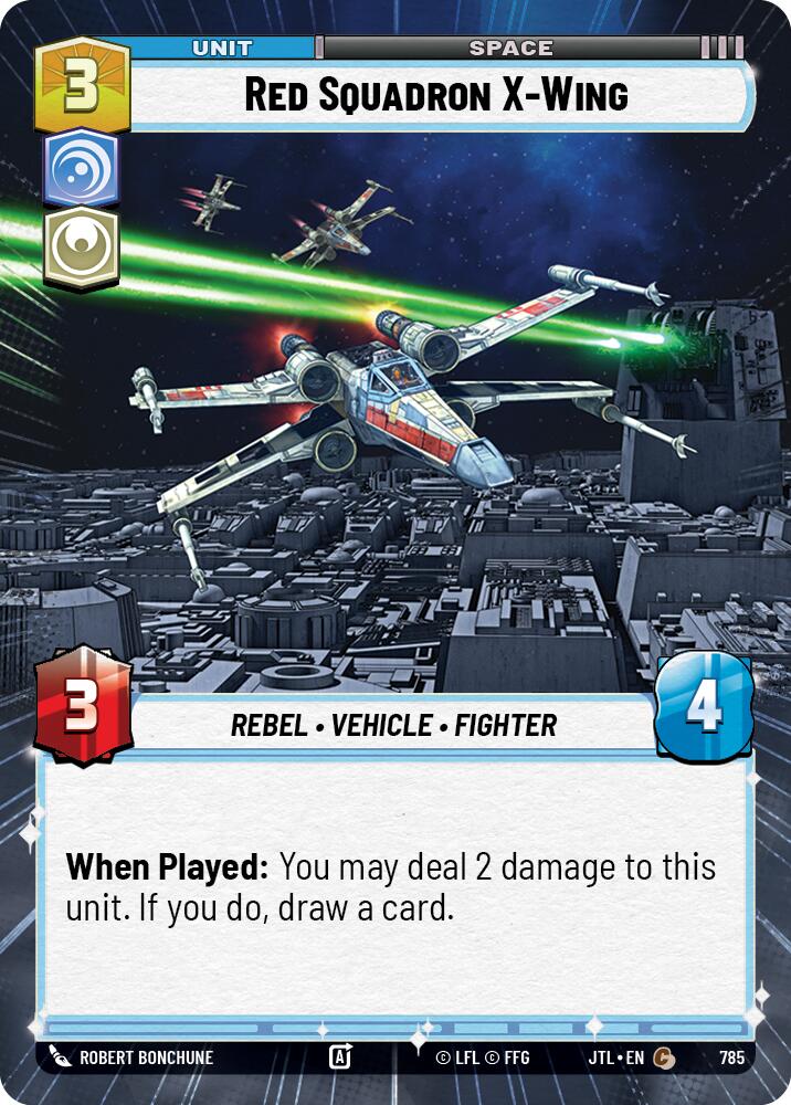 Red Squadron X-Wing (Hyperspace Foil) (785) [Jump to Lightspeed]