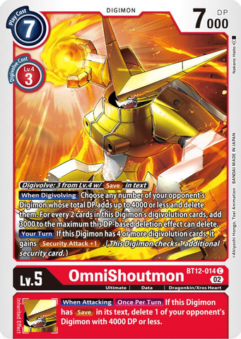 OmniShoutmon [BT12-014] [Across Time]