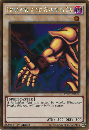 Right Arm of the Forbidden One [PGL2-EN024] Gold Rare