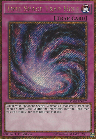 Time-Space Trap Hole [PGL3-EN039] Gold Secret Rare