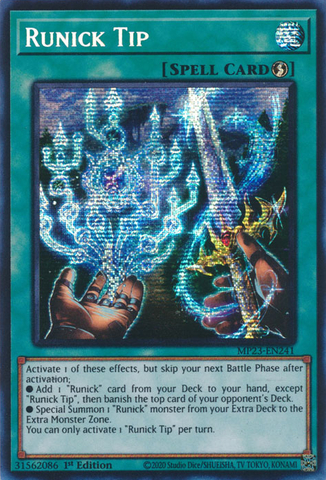 Runick Tip [MP23-EN241] Prismatic Secret Rare