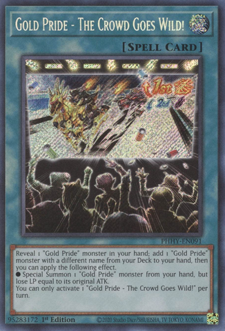 Gold Pride - The Crowd Goes Wild! [PHHY-EN091] Secret Rare