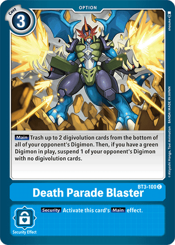 Death Parade Blaster [BT3-100] [Release Special Booster Ver.1.5]