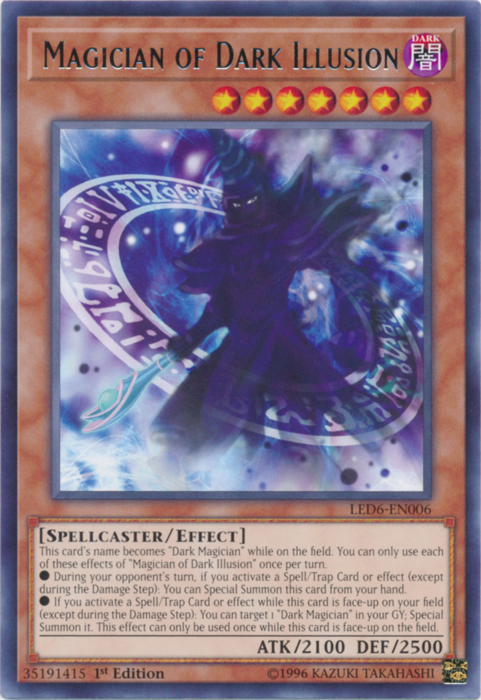 Magician of Dark Illusion [LED6-EN006] Rare