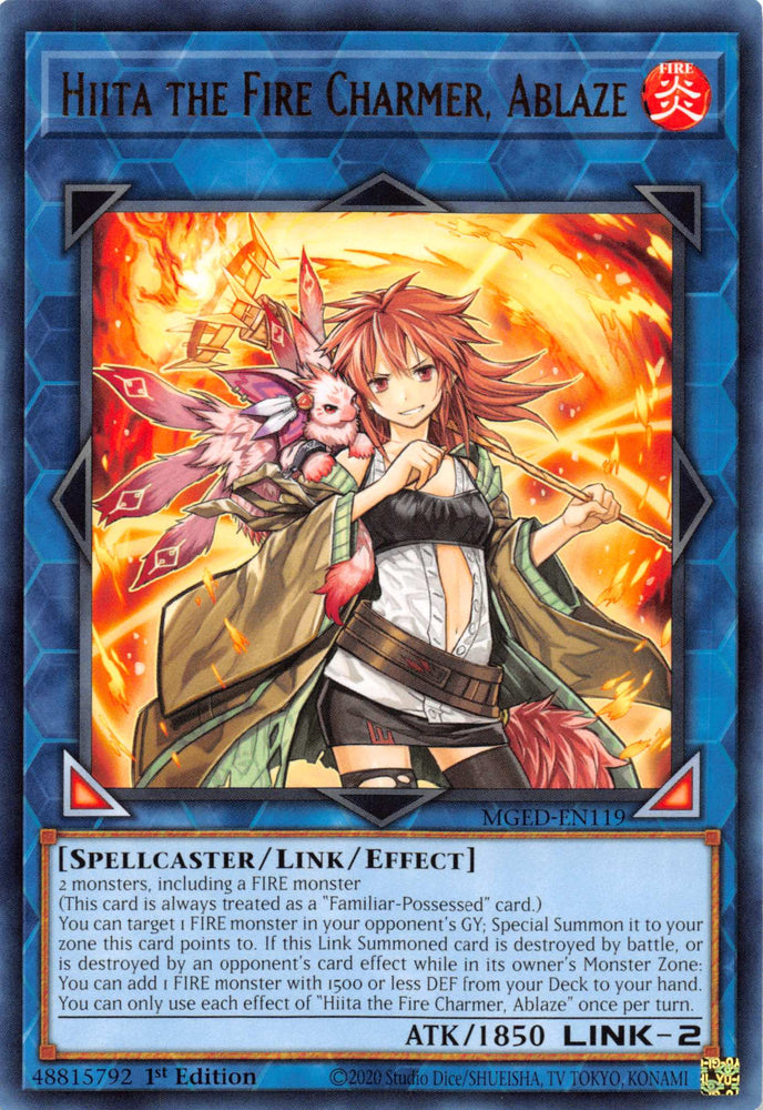 Hiita the Fire Charmer, Ablaze [MGED-EN119] Rare