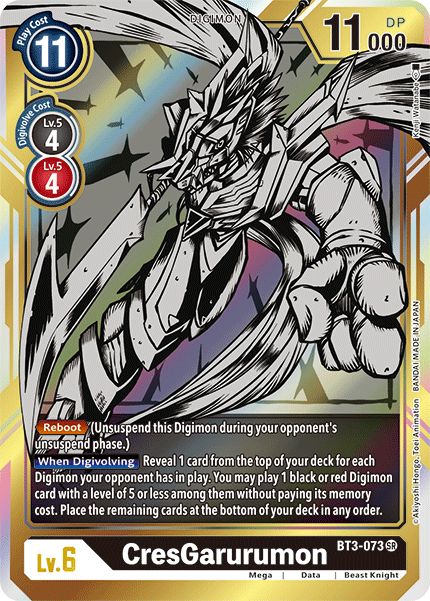 CresGarurumon [BT3-073] (Alternate Art) [Release Special Booster Ver.1.5]