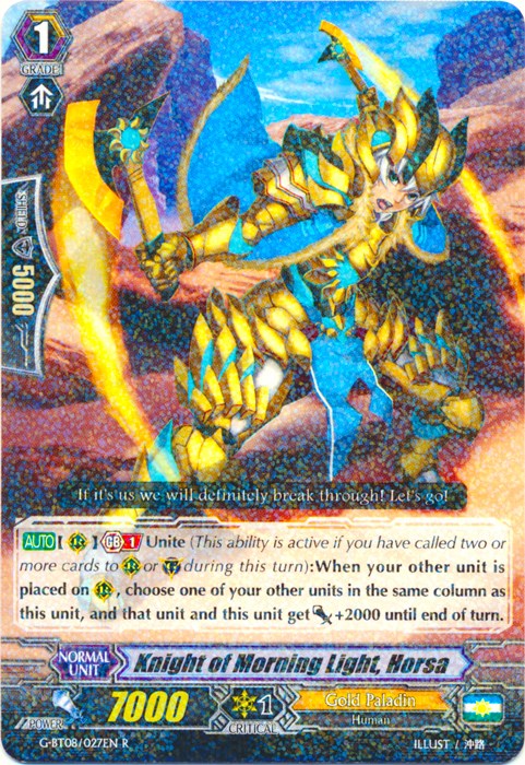 Knight of Morning Light, Horsa (G-BT08/027EN) [Absolute Judgment]