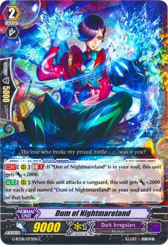 Dum of Nightmareland (G-BT08/073EN) [Absolute Judgment]