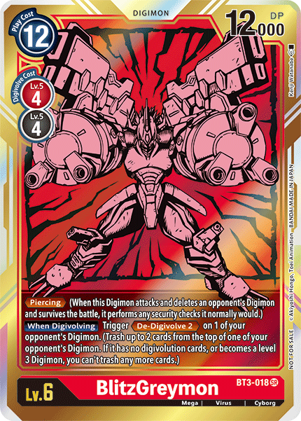 BlitzGreymon [BT3-018] (Alternate Art) [Release Special Booster Ver.1.5]