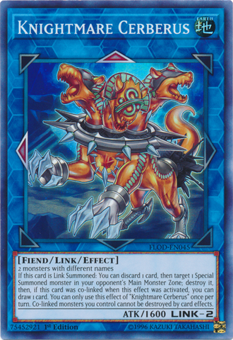 Knightmare Cerberus [FLOD-EN045] Super Rare