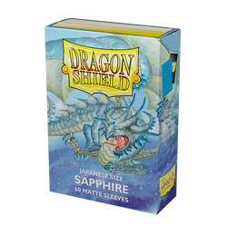 Dragon Shield: Japanese Size 60ct Sleeves - Sapphire (Matte)